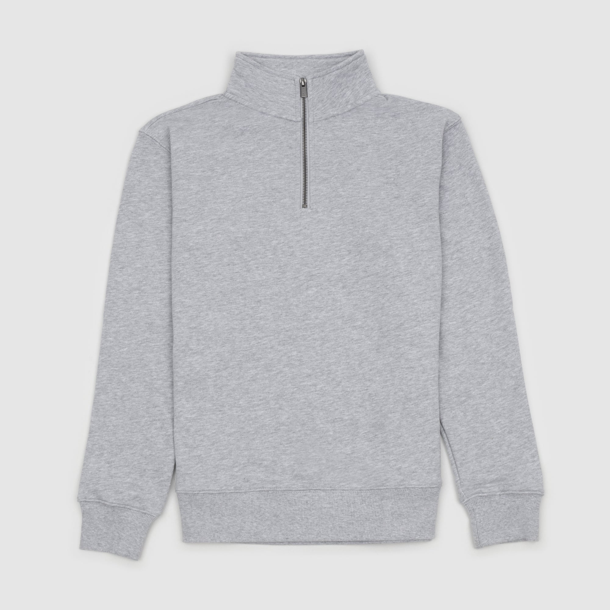Mens Standard Quarter Zip Grey Marle