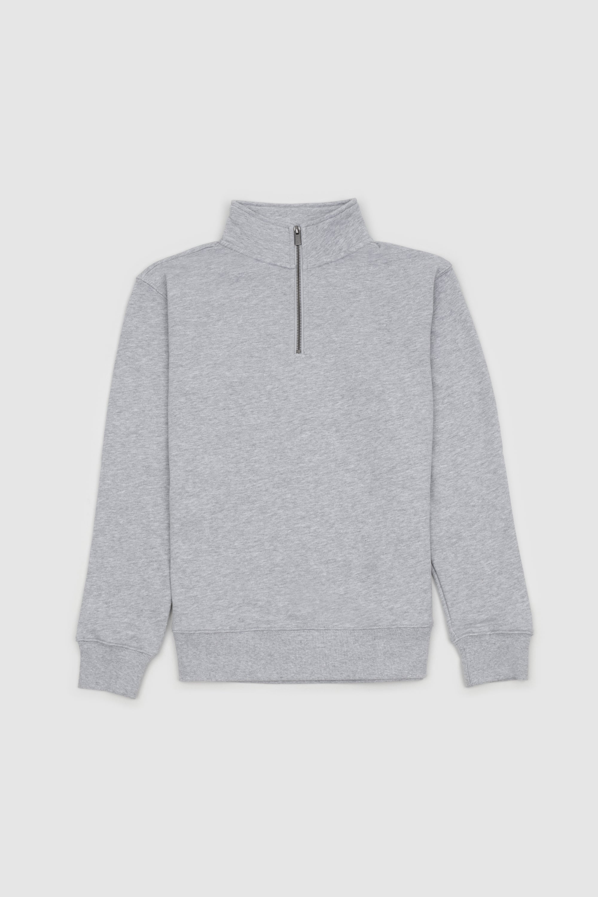 Mens Standard Quarter Zip Grey Marle