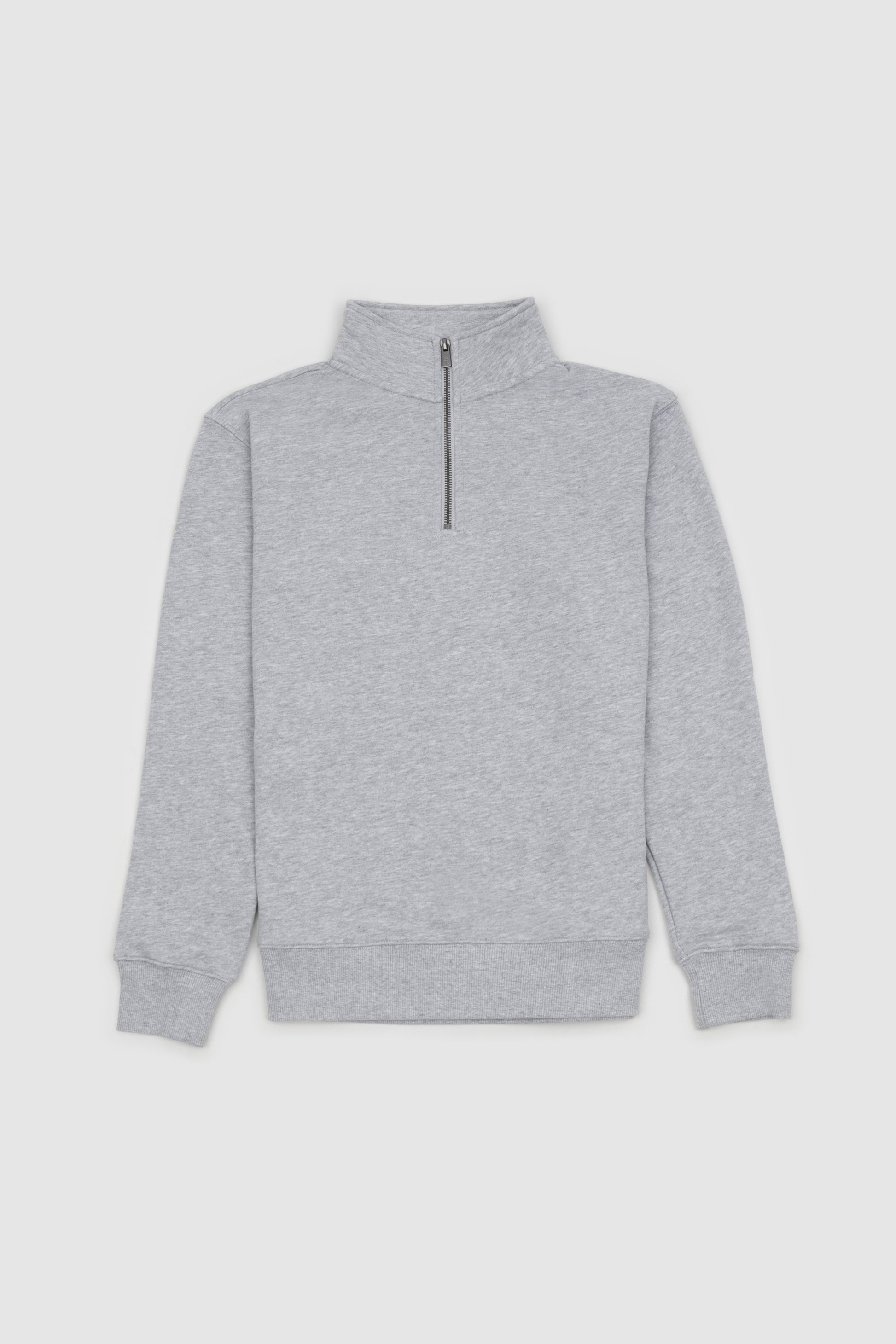 Mens Standard Quarter Zip Grey Marle