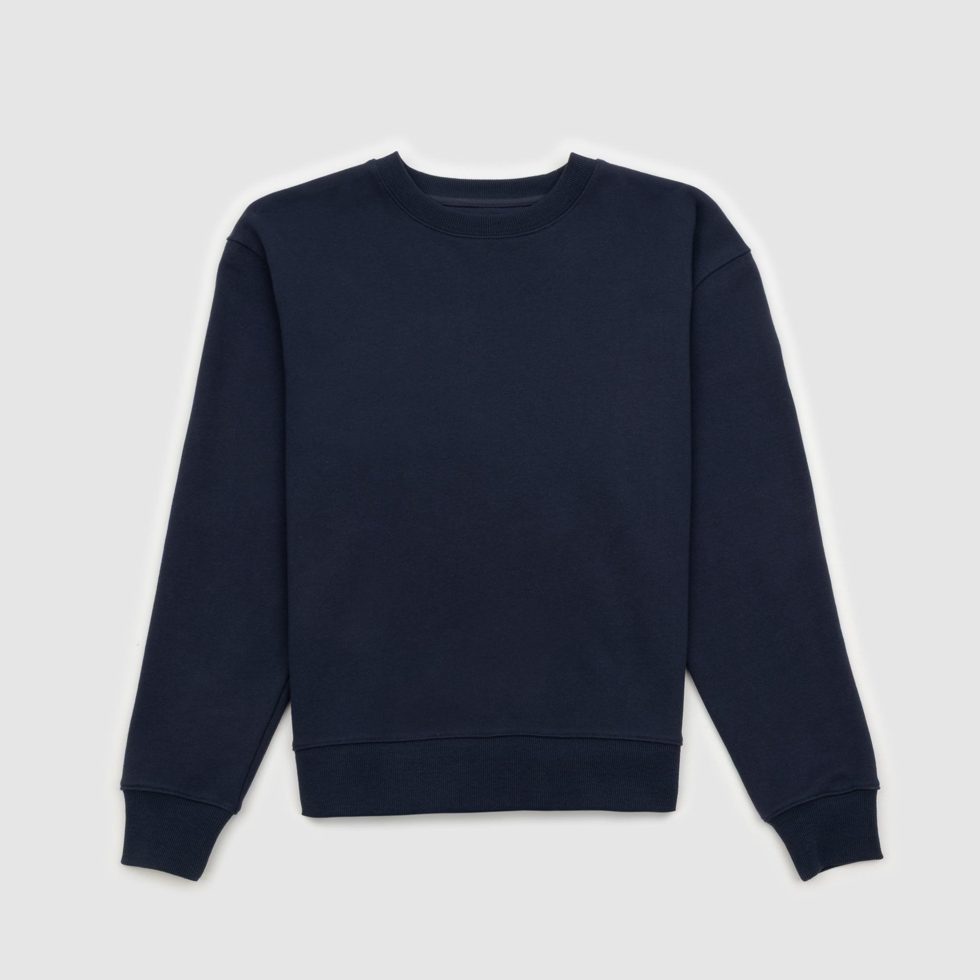 Unisex French Terry Crew Neck Jumper Navy