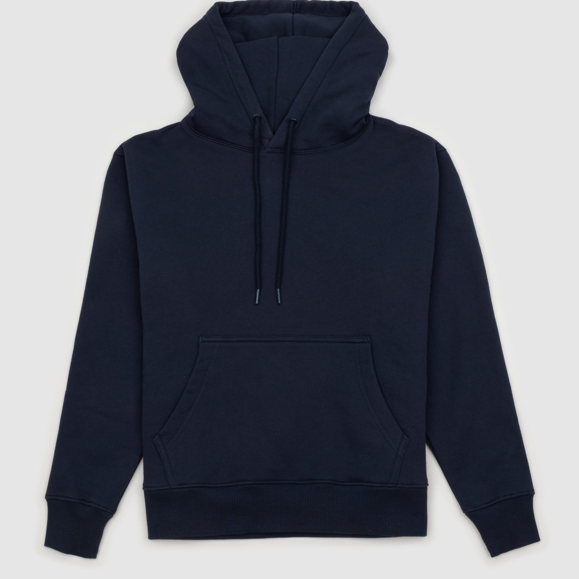 Unisex Fleece Drawstring Hoodie Navy