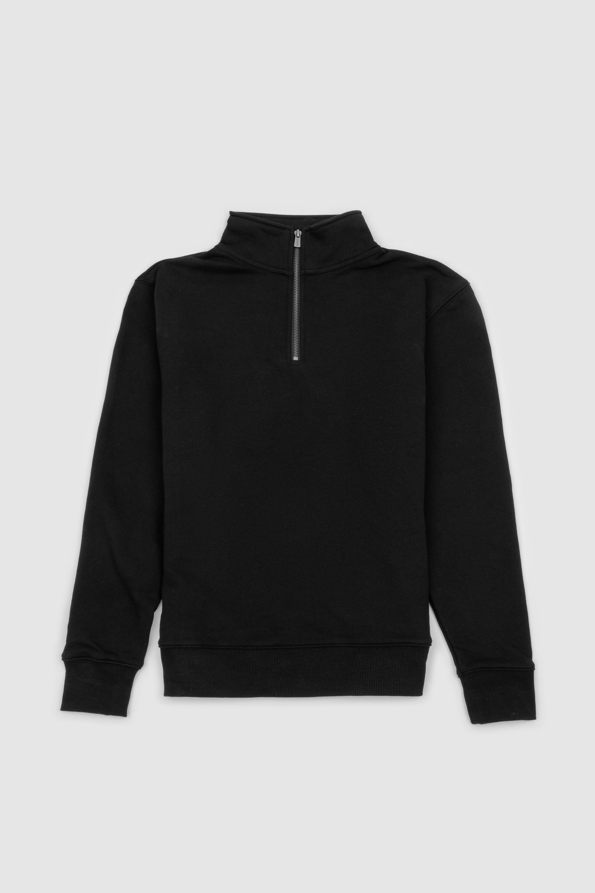 Womens Standard Quarter Zip Black
