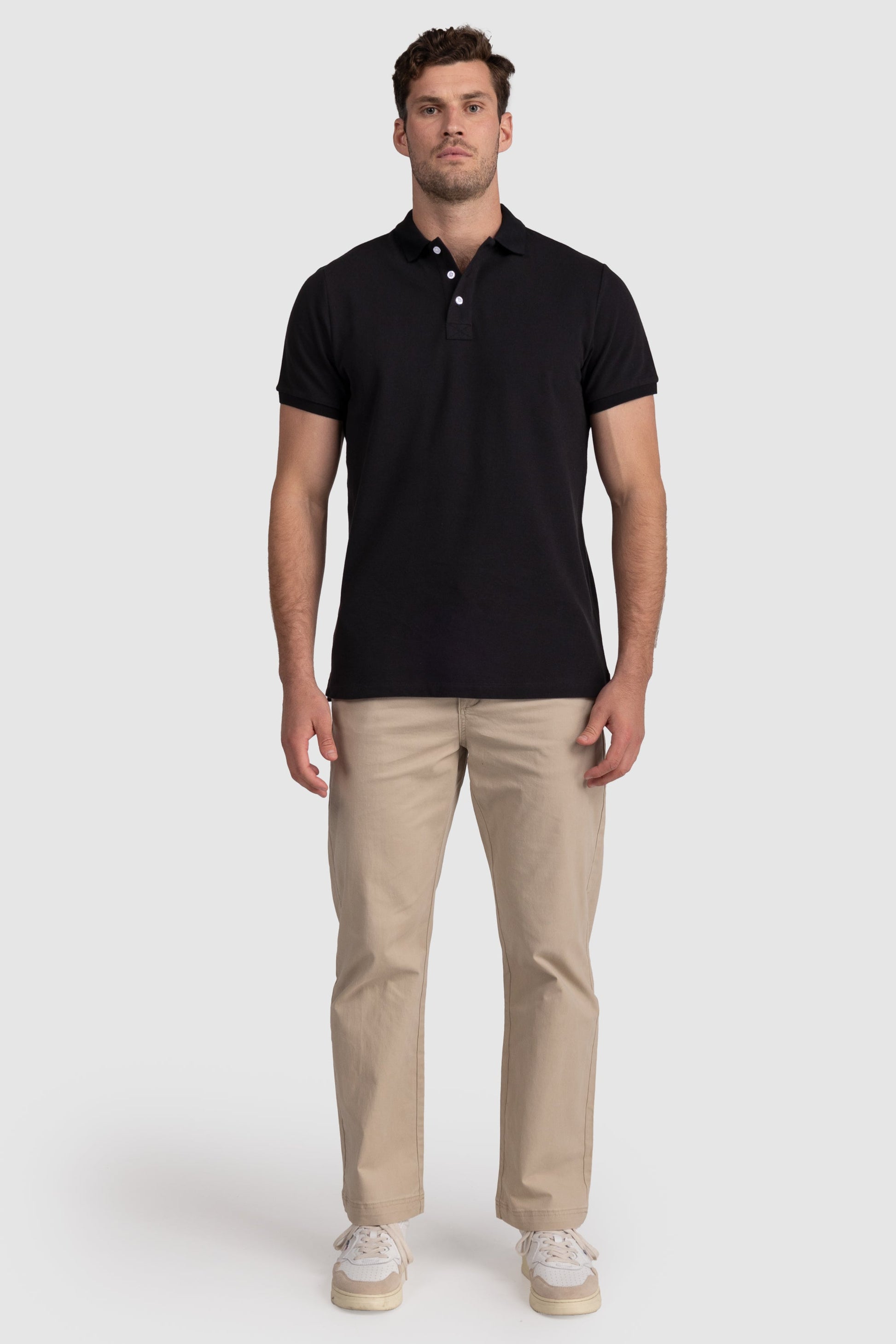 Mens Standard Polo Shirt Black