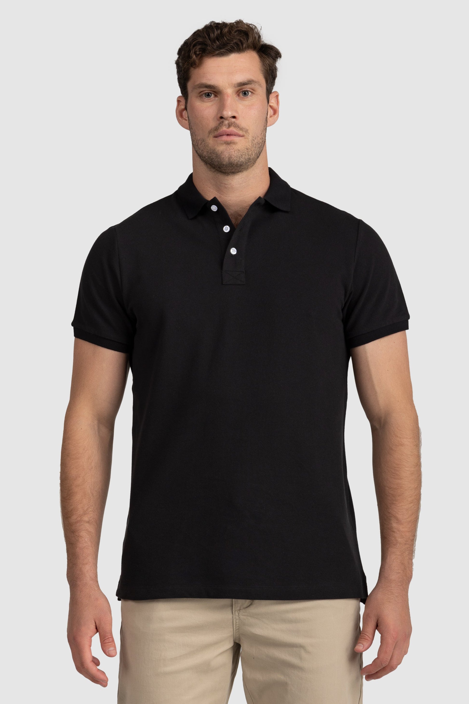 Mens Standard Polo Shirt Black