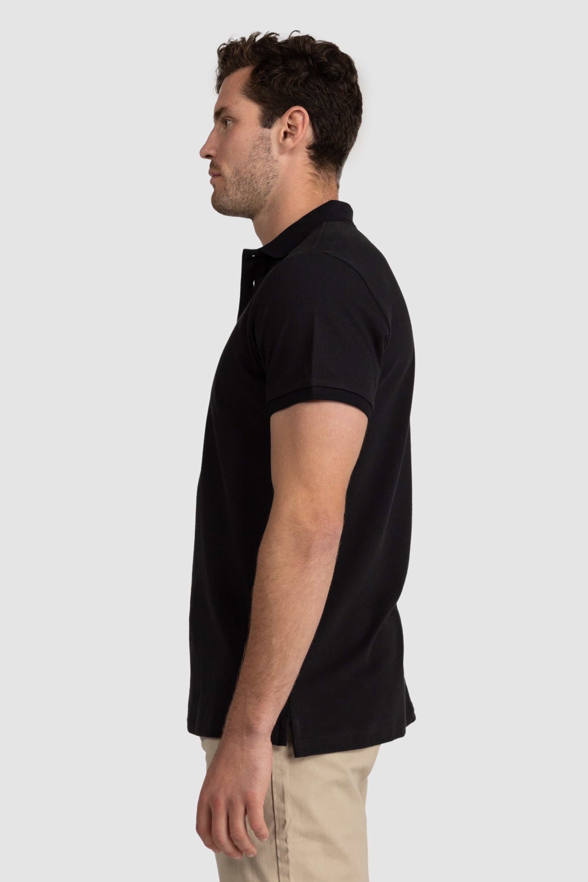 Mens Standard Polo Shirt Black