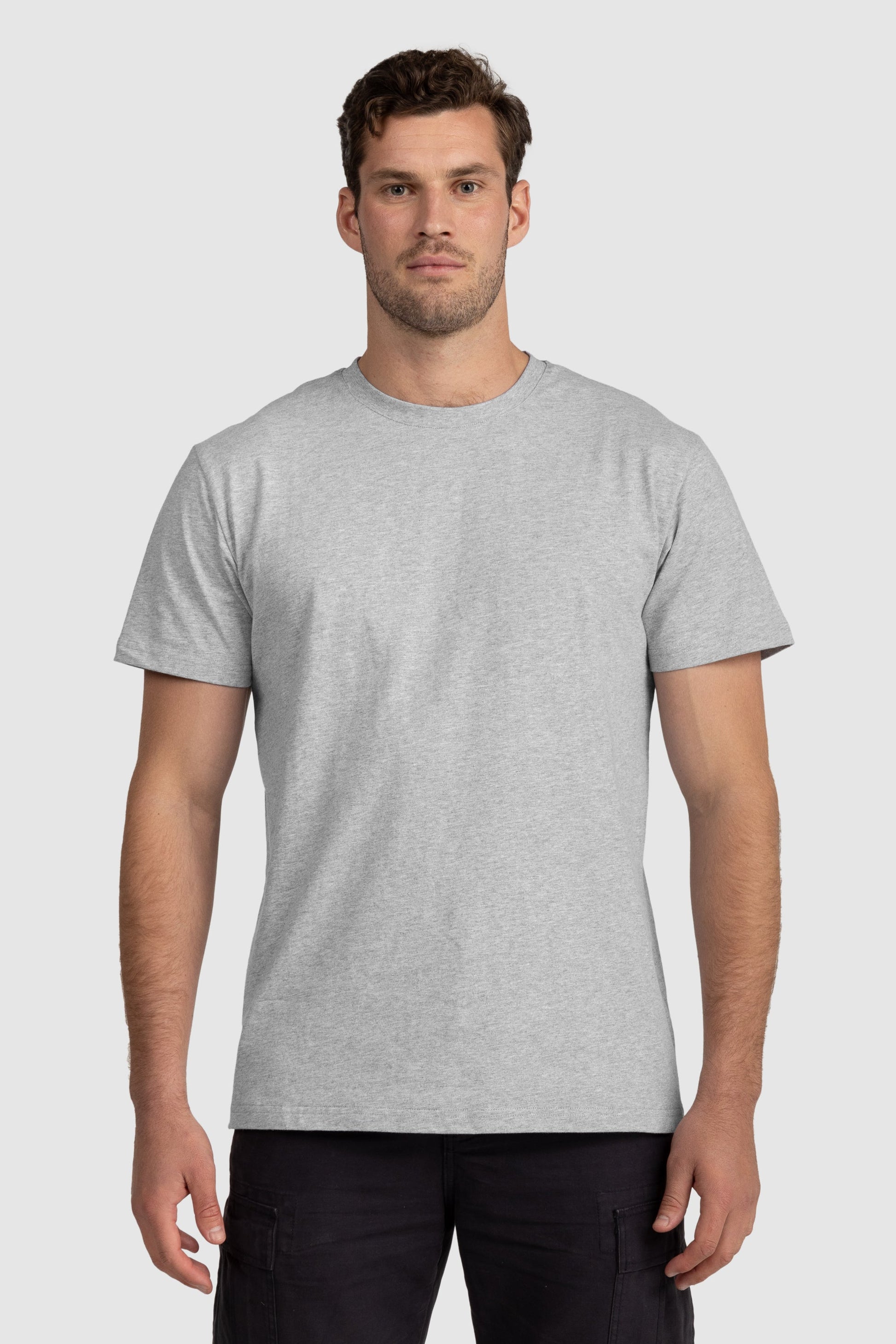 Mens Standard T Shirt Grey Marle