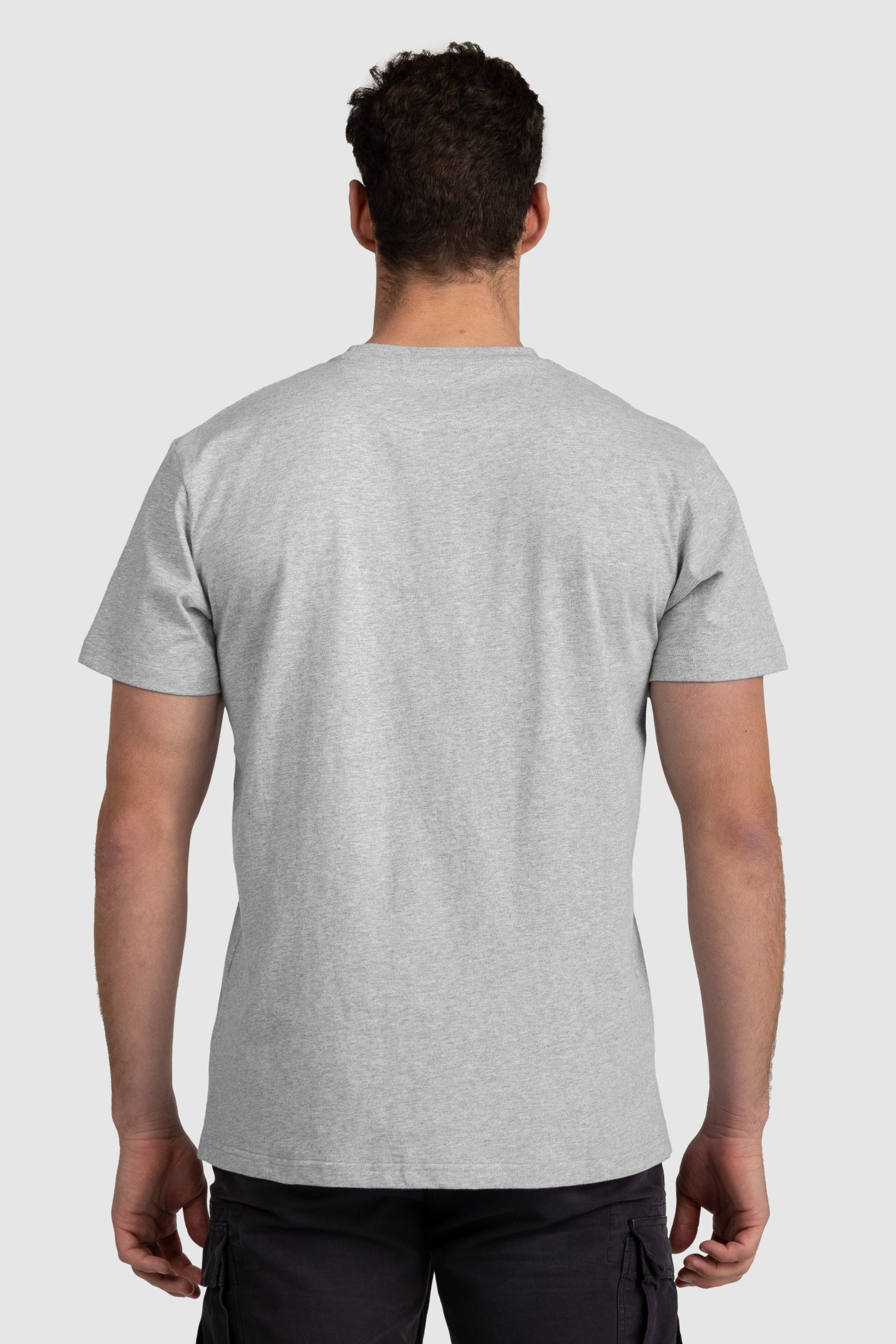 Mens Standard T Shirt Grey Marle