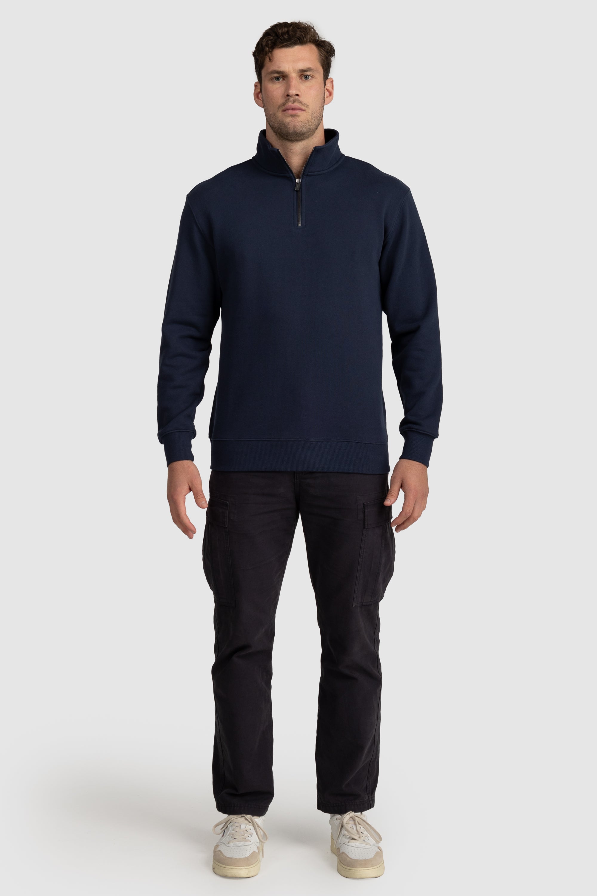 Mens Standard Quarter Zip Navy