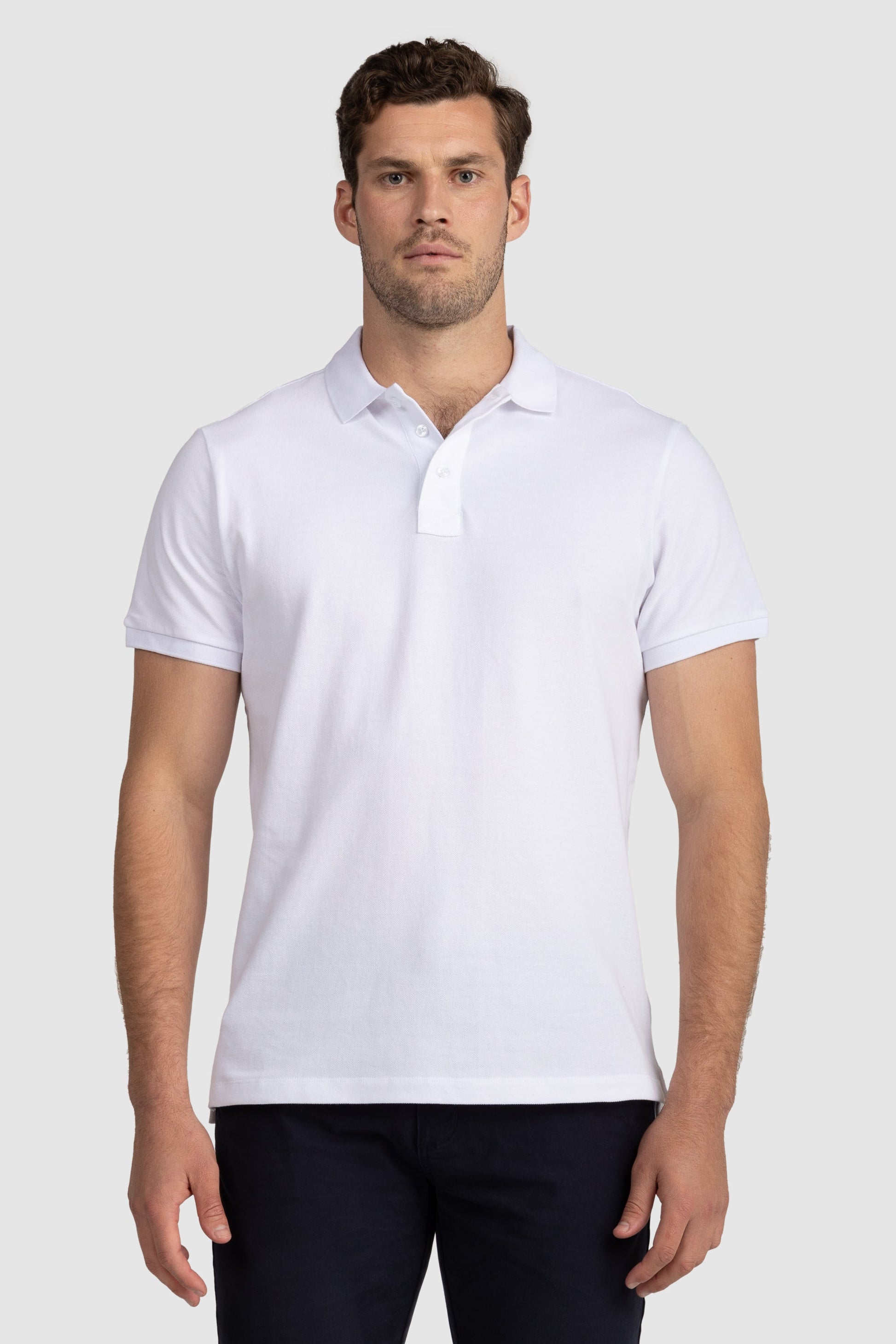 Mens Standard Polo Shirt White