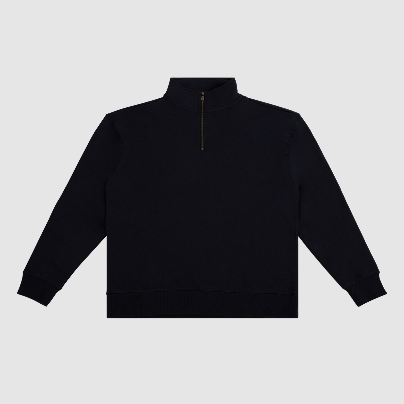 Unisex Quarter Zip Jumper Black