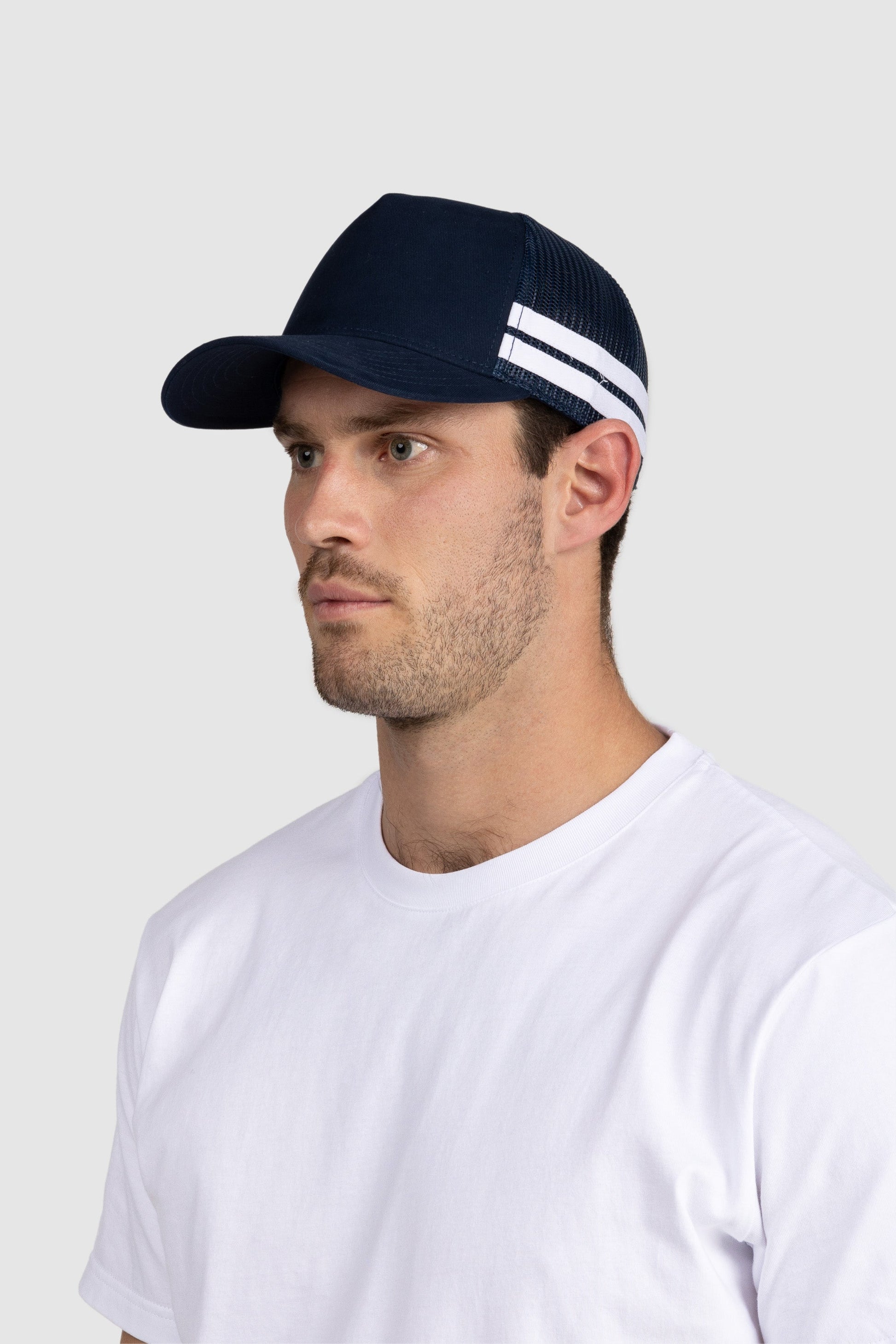 Striped Trucker Cap