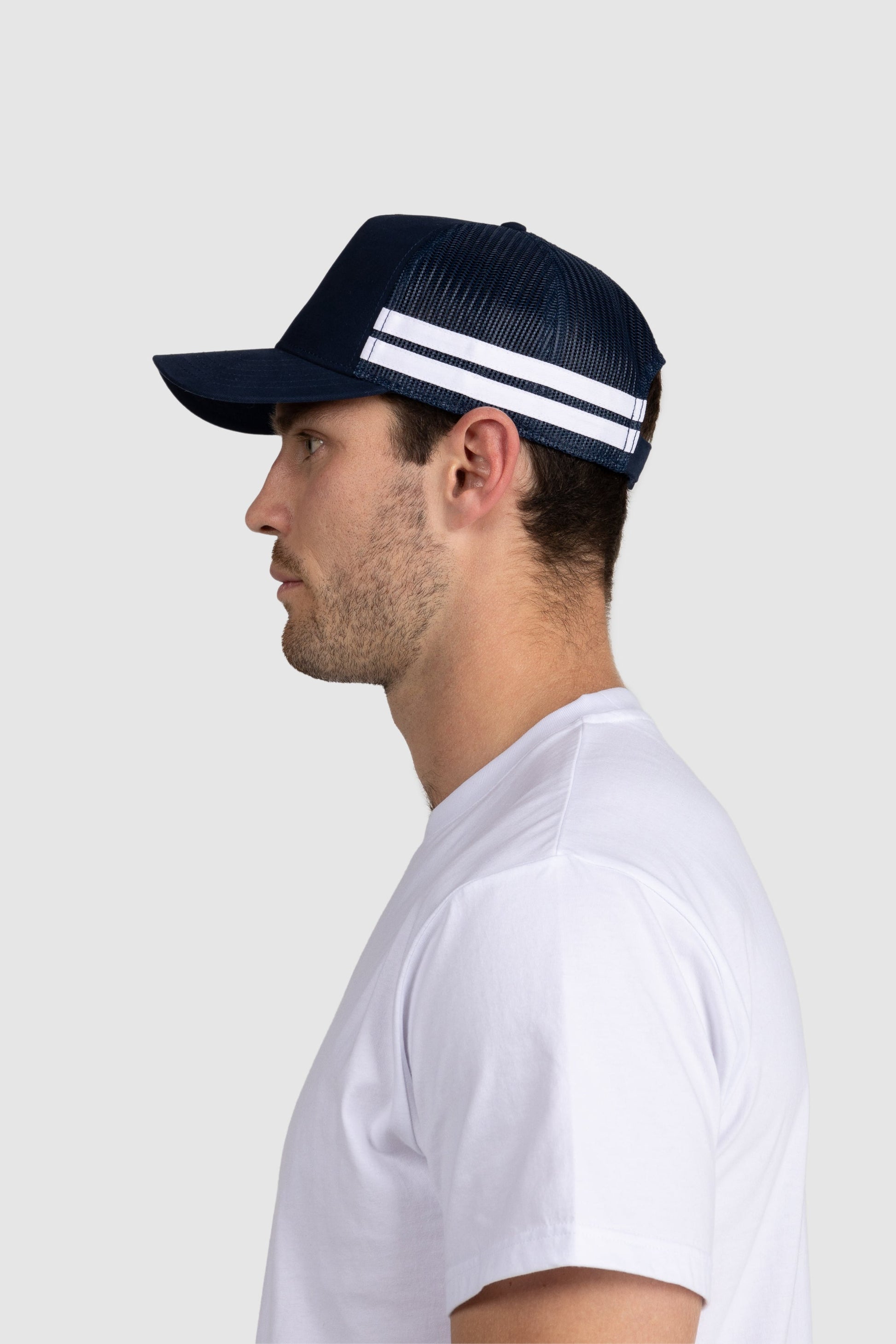 Striped Trucker Cap