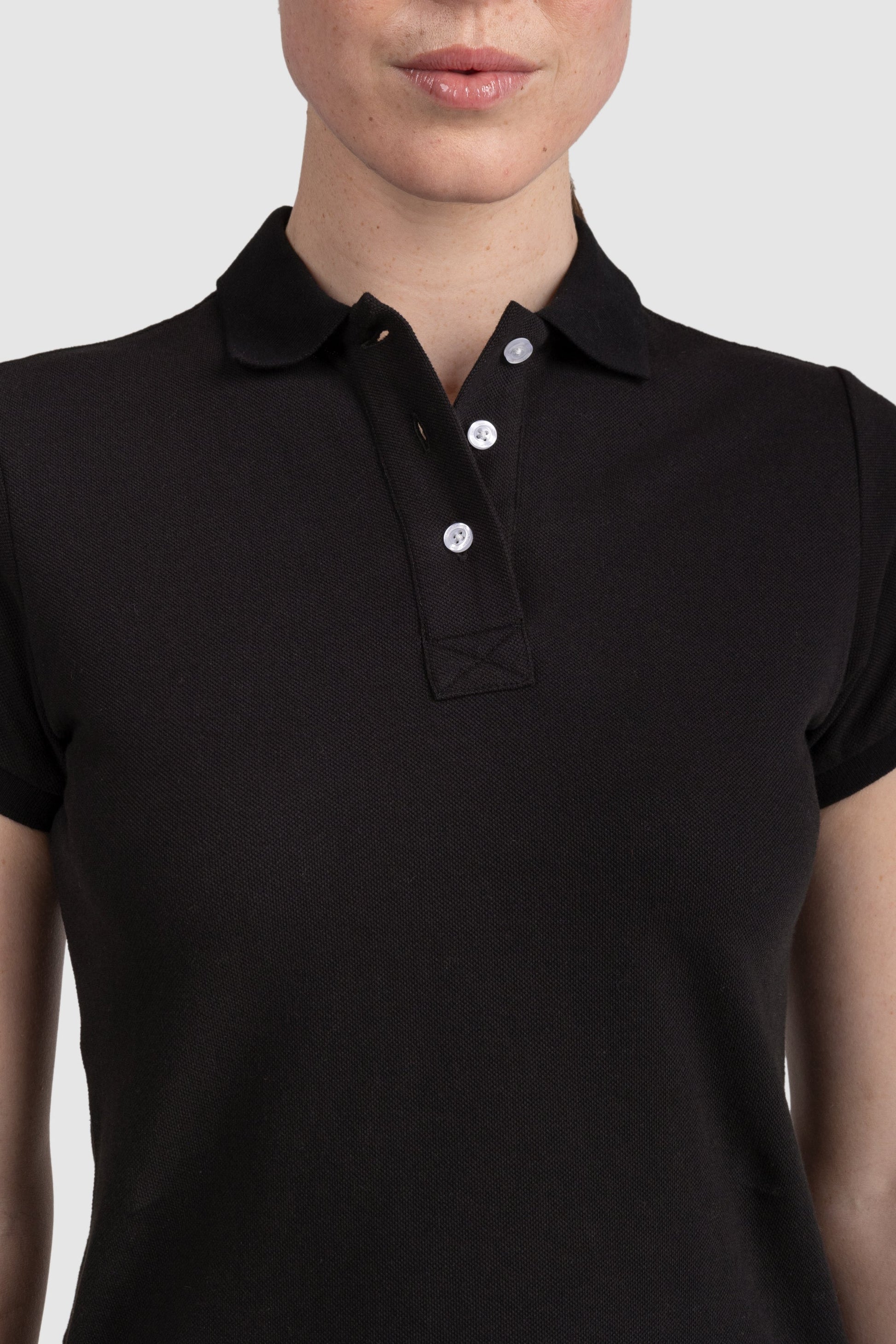 Womens Standard Polo Shirt Black