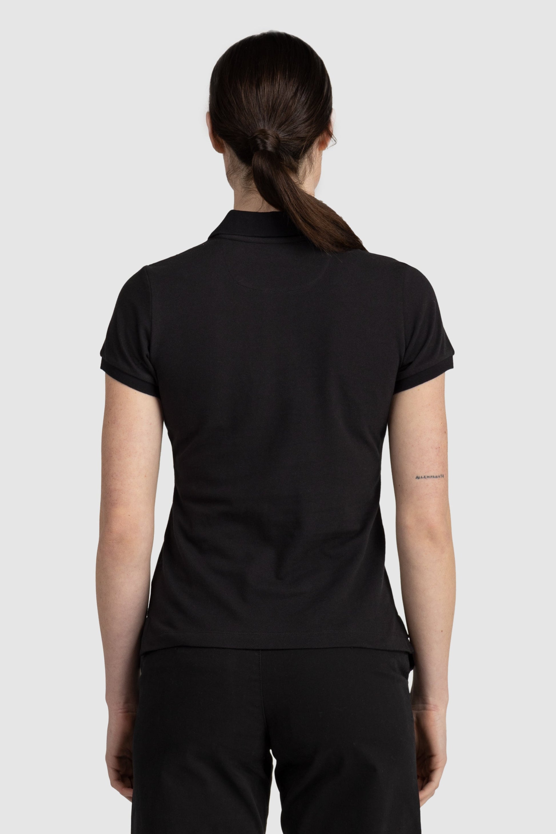Womens Standard Polo Shirt Black