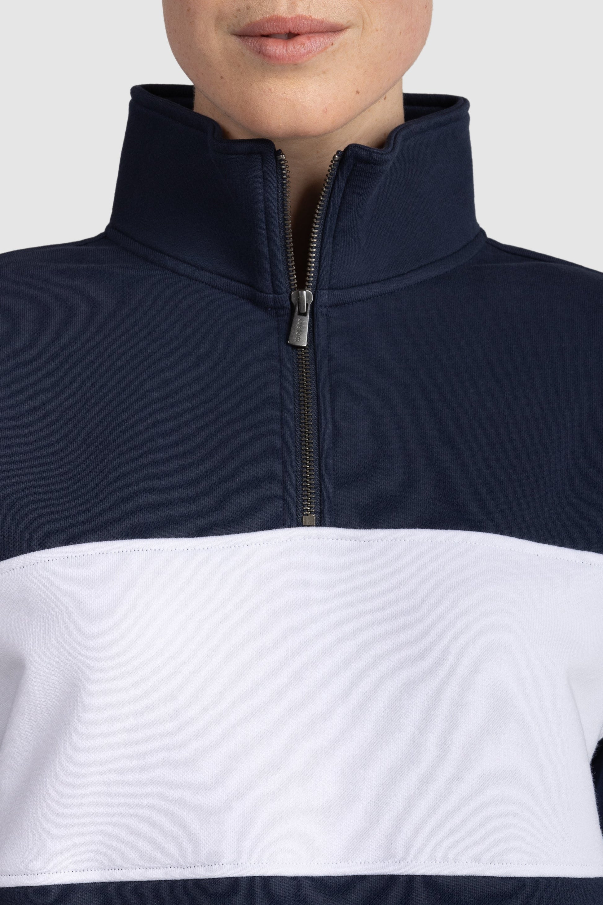 Womens Panel Quarter Zip