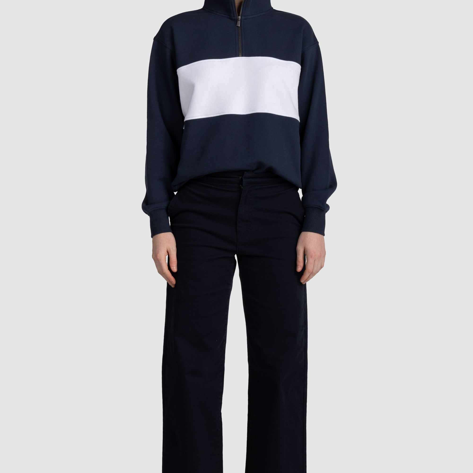 Womens Panel Quarter Zip