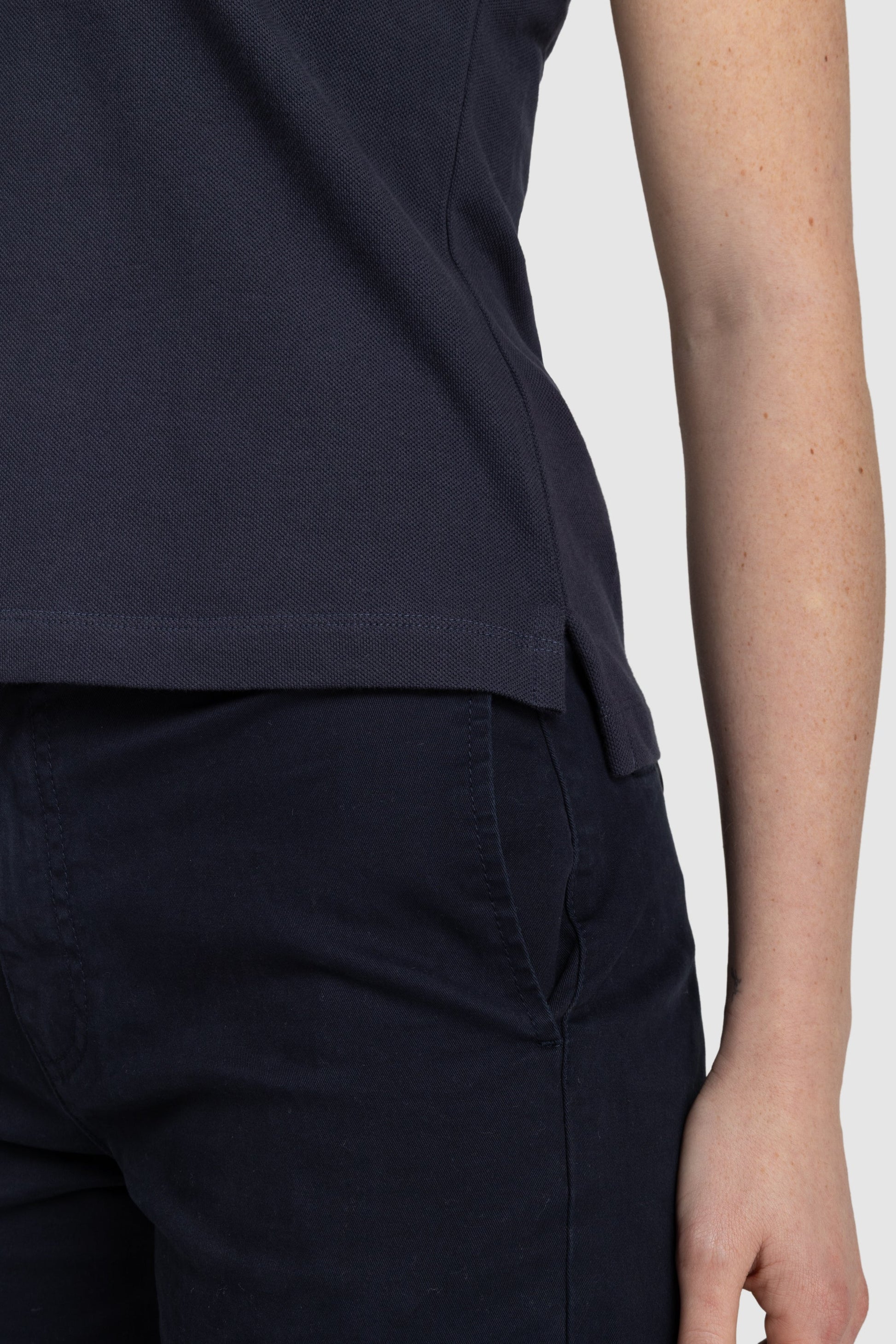 Womens Standard Polo Shirt Navy