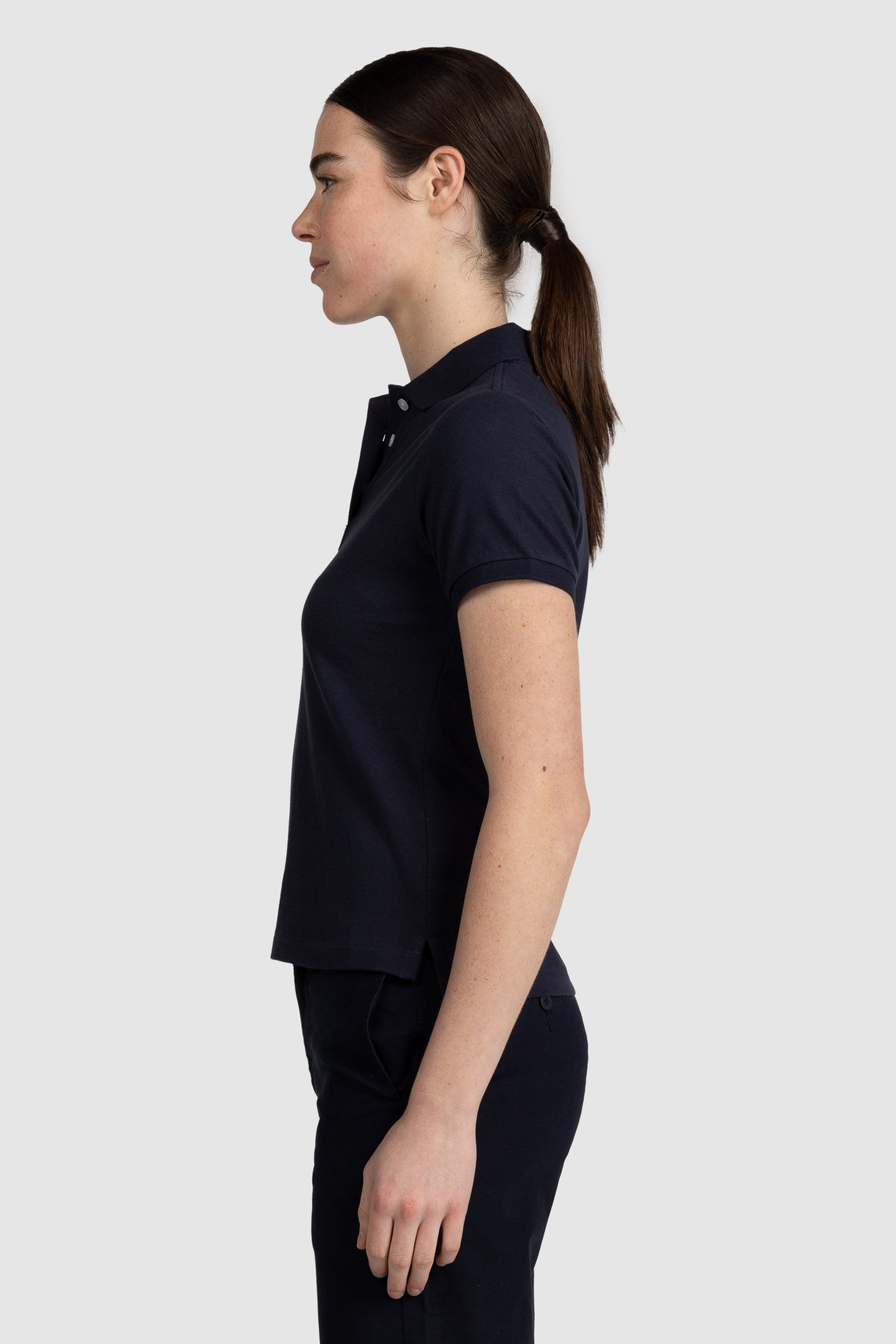 Womens Standard Polo Shirt Navy