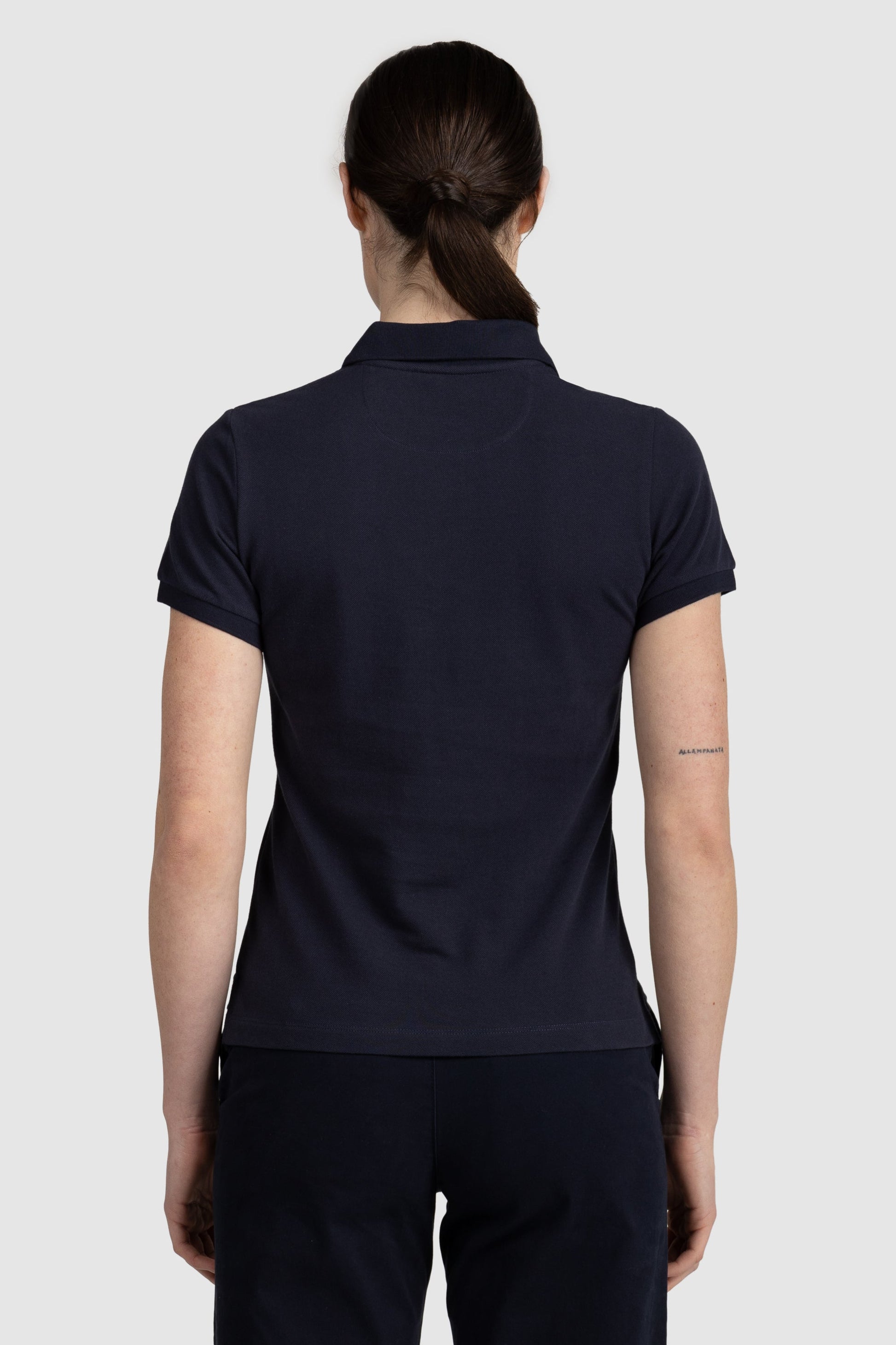 Womens Standard Polo Shirt Navy