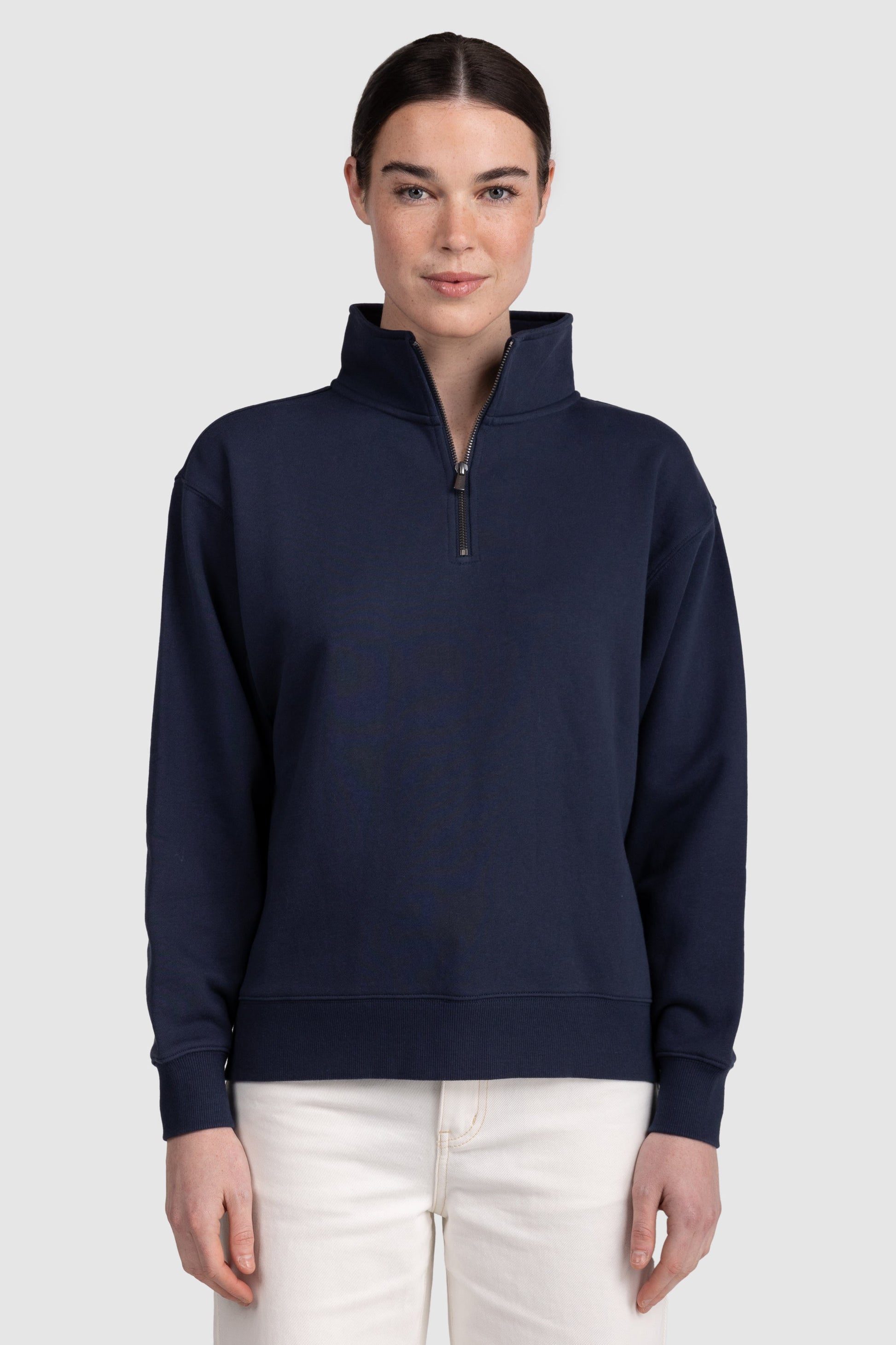 Womens Standard Quarter Zip Navy