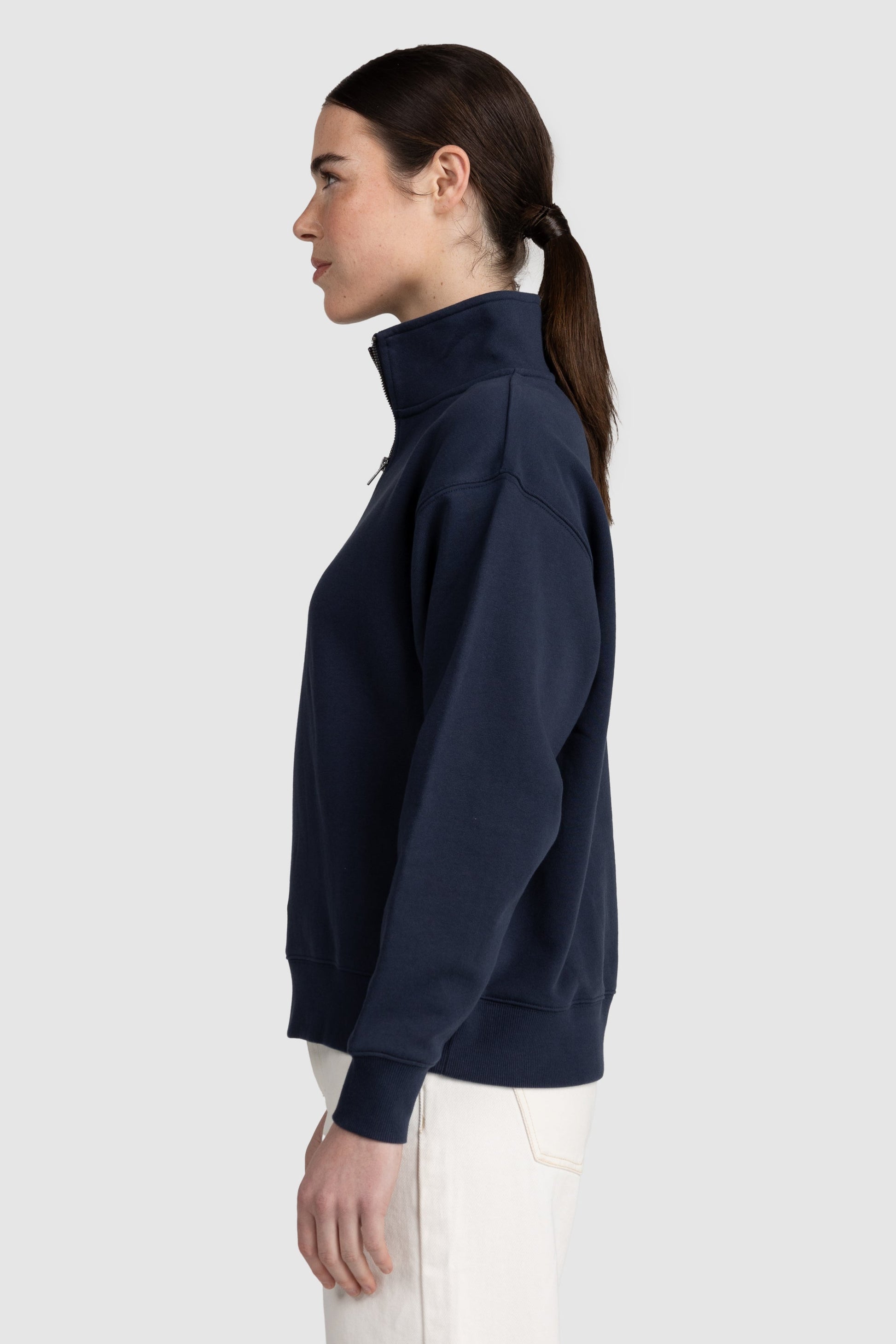 Womens Standard Quarter Zip Navy