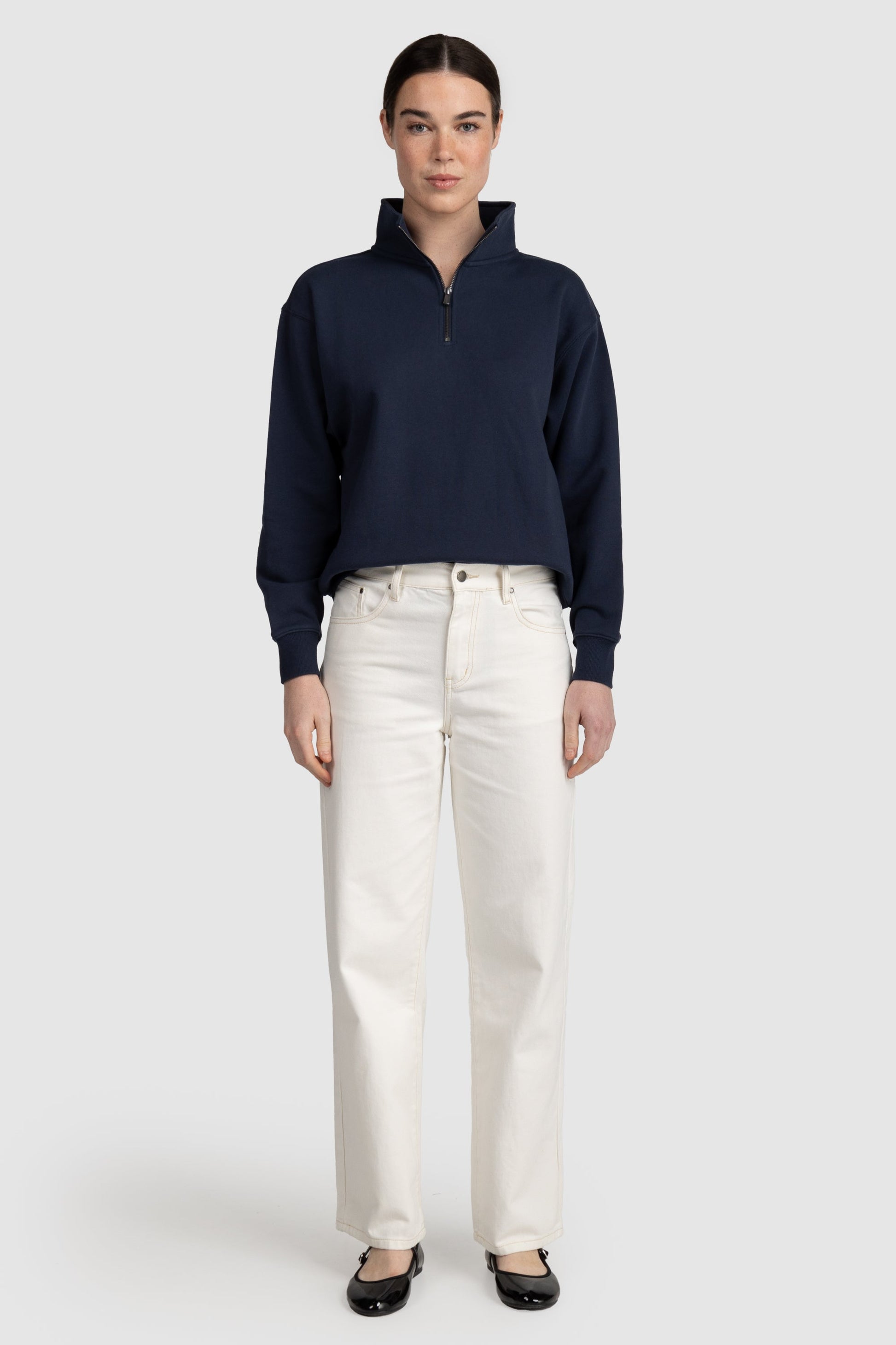 Womens Standard Quarter Zip Navy