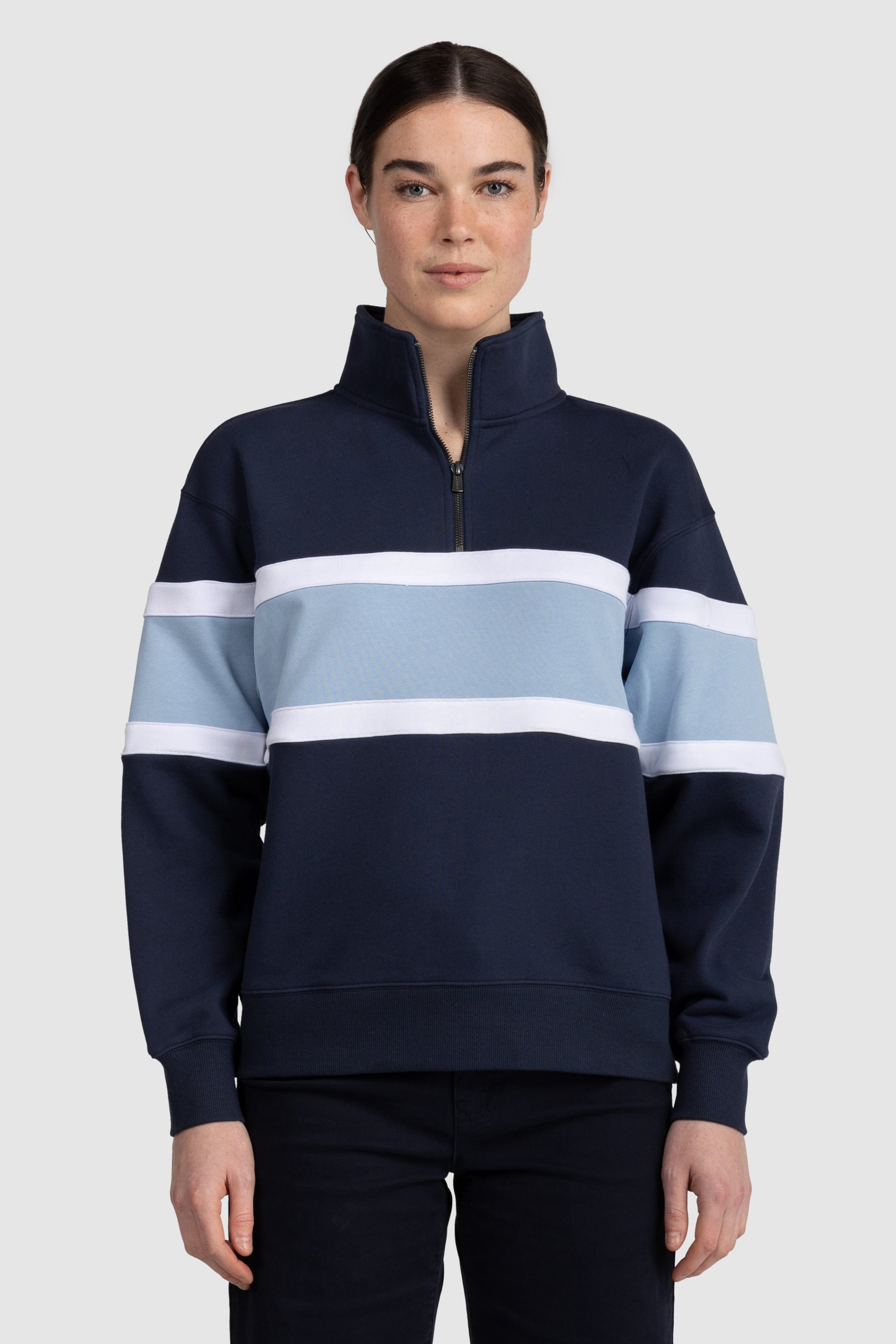 Womens Three Panel Quarter Zip