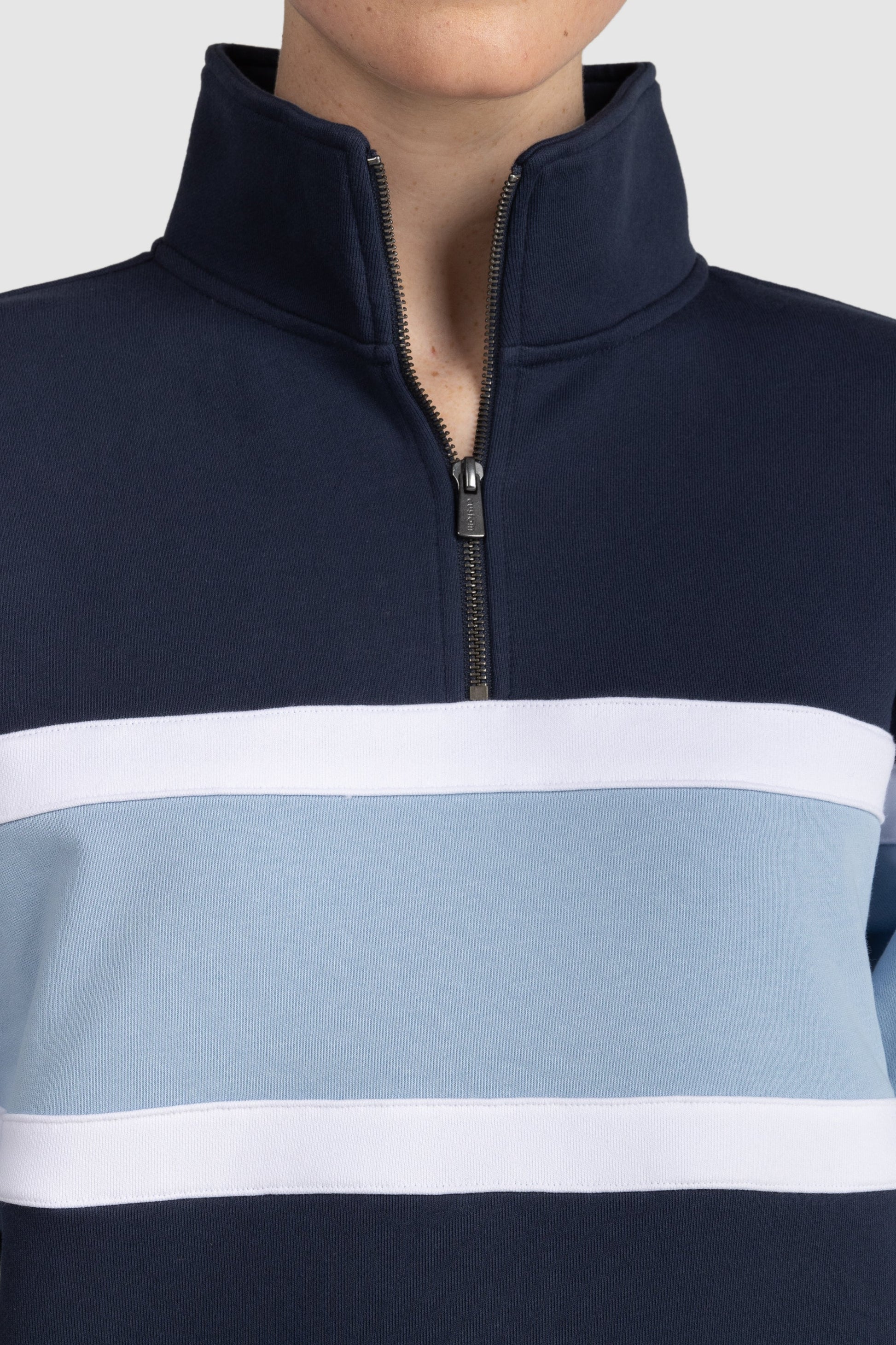 Womens Three Panel Quarter Zip