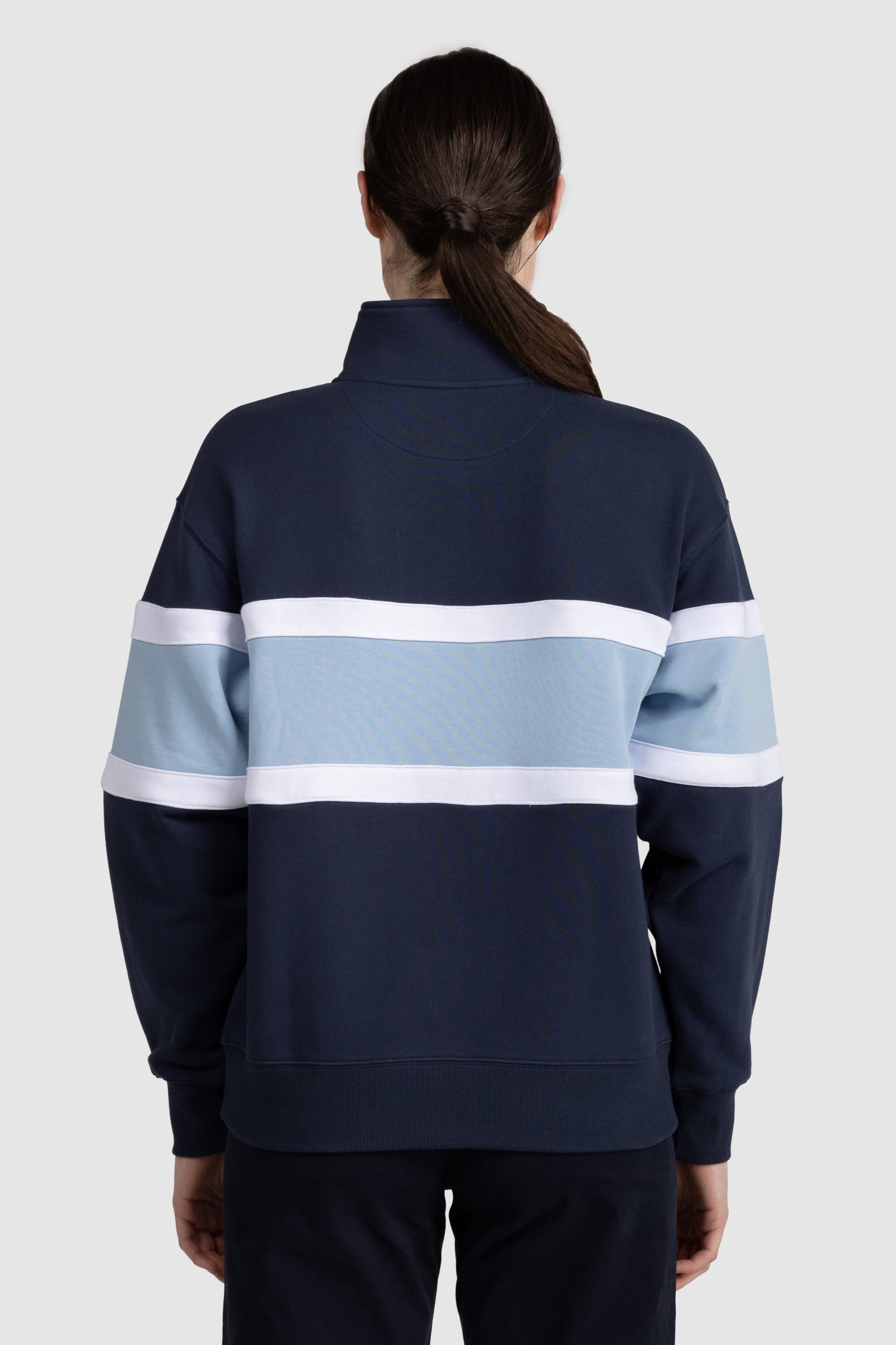 Womens Three Panel Quarter Zip