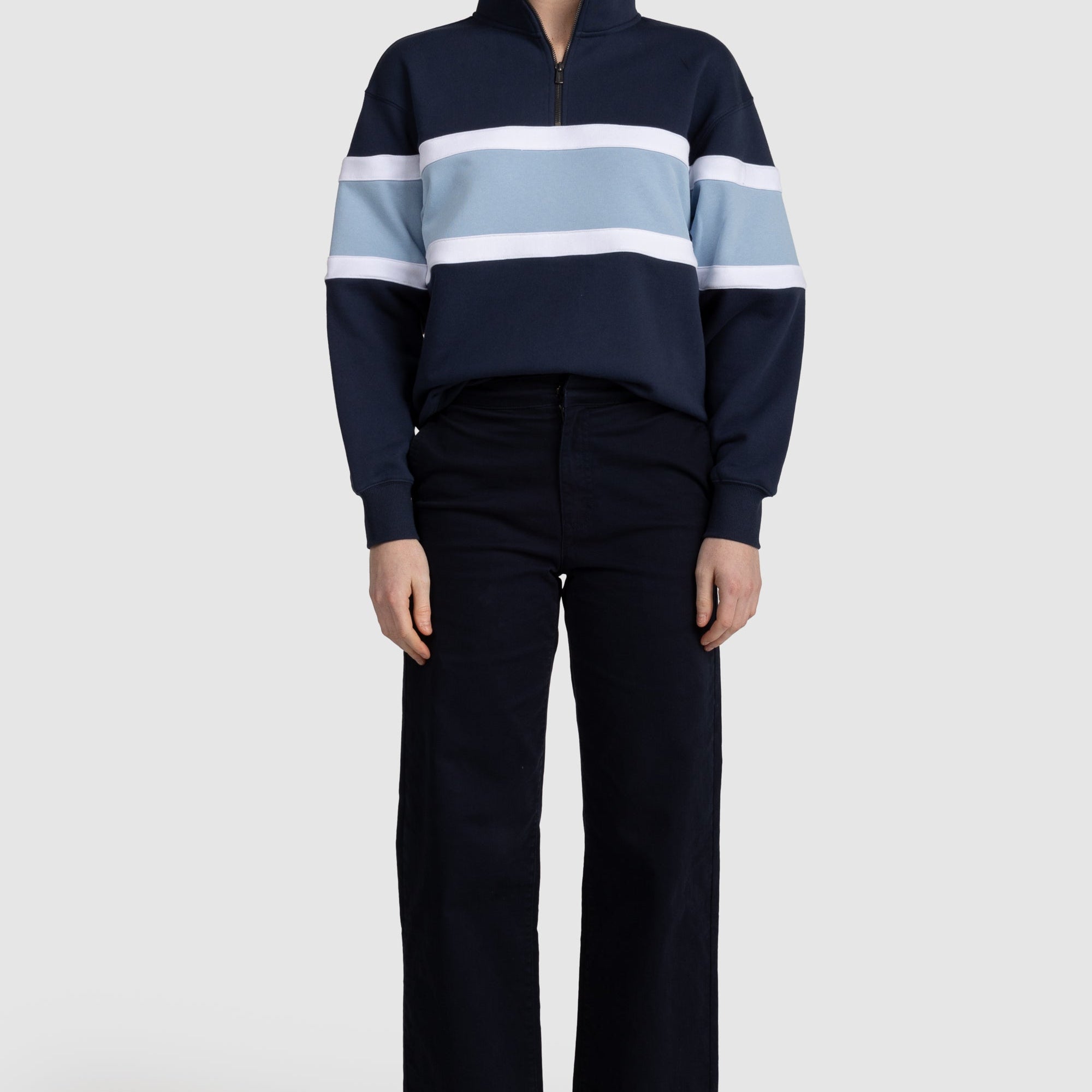 Womens Three Panel Quarter Zip